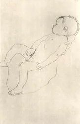 Sleeping Boy Facing Left